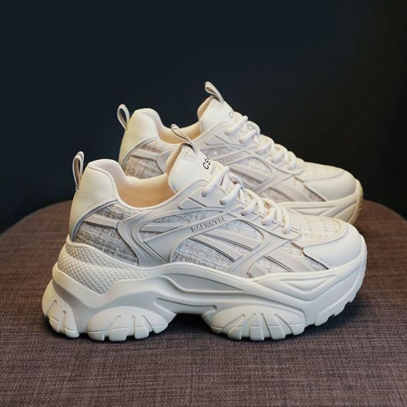 

Универсальная повседневная дышащая спортивная обувь, увеличивающая рост 40 грязно-белый