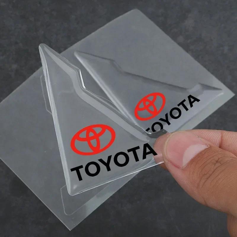 2Pc Car Door Corner Cover Anti-Scratch Protection Sticker Styling for Toyota Auris Rav4 Yaris Hilux Corolla Prius Avensis Emblem
