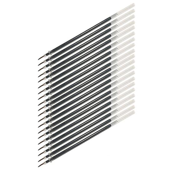 Recharges de stylos à encre transparente, excellente écriture fluide, 3 couleurs, papeterie pour étudiants, fournitures de bureau