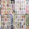 20 Sheets Kawaii Japanese Showa Style Cuisine Glitter Film Die-Cutting Sticker Book for DIY Handmade Scrapbooking Aesthetic Stat