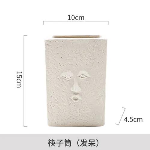 Европейский простой белый керамический держатель палочек для еды бытовая многоцелевая посуда ящик для хранения кухонных принадлежностей фарфор новый