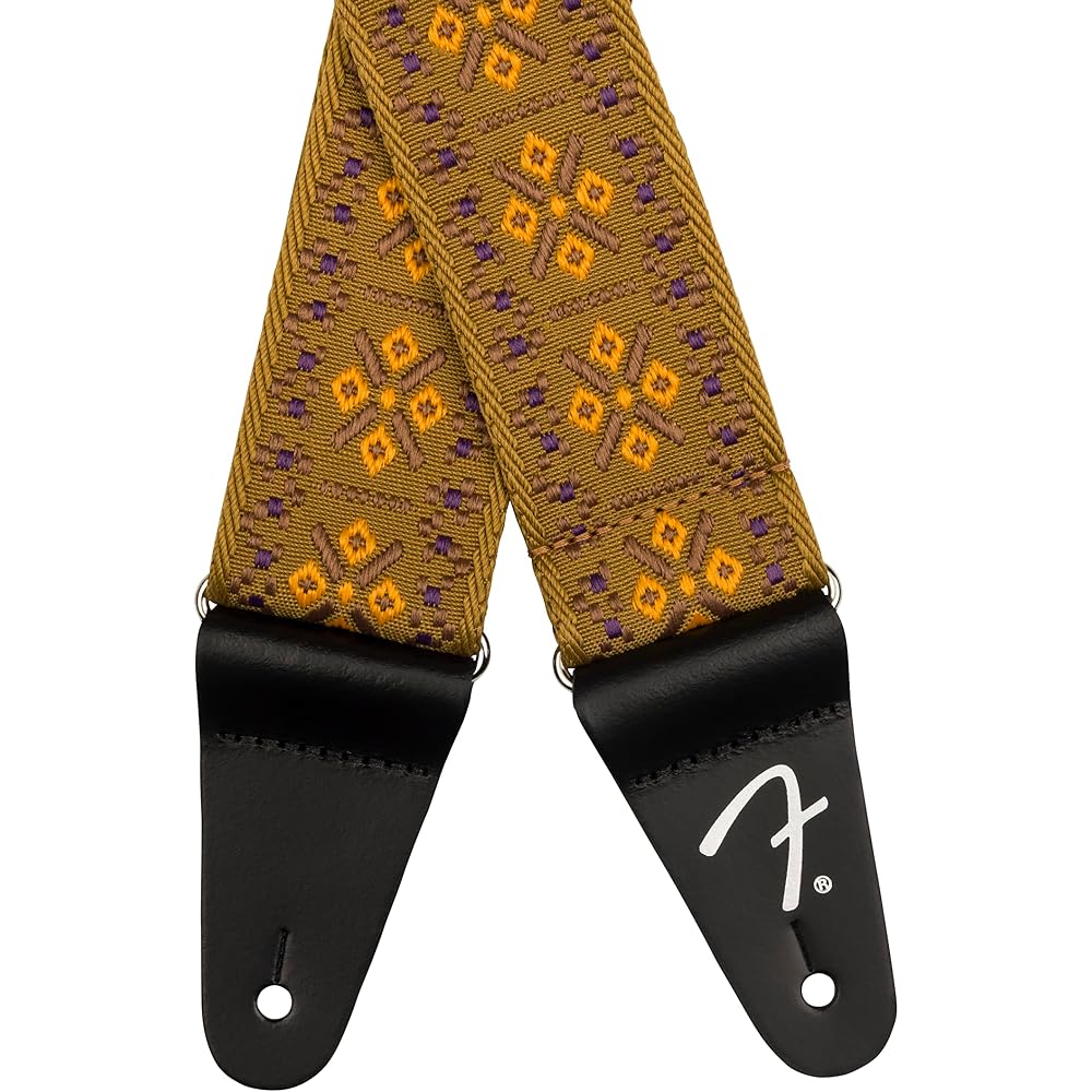 Fender Canadian Musical Instrument Strap Pasadena Woven Strap, Lattice Tan, 2"