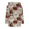 Weihnachts-Sweatshirts für Damen Strickpullover Niedliches Shirt Herbstpullover Kapuzenpullover