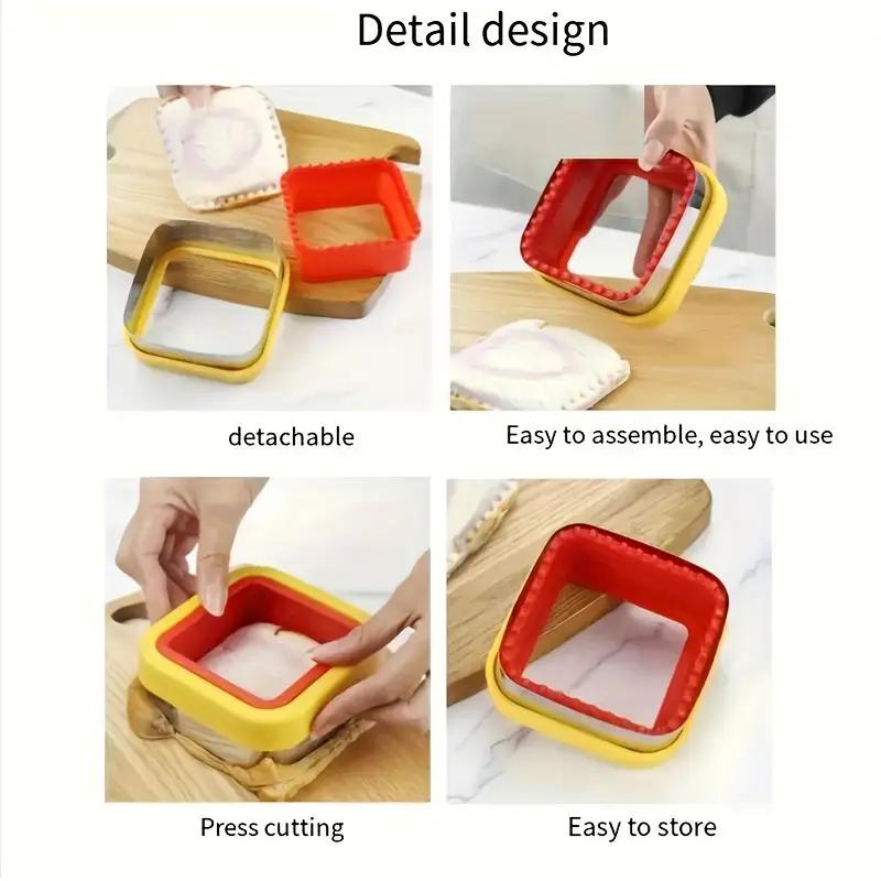 6 Styles 1X Sandwich Cutter Bread Mold Toast Maker Cake Cookie Cutter Kitchen Breakfast Dessert DIY Tool Cookie Cutter