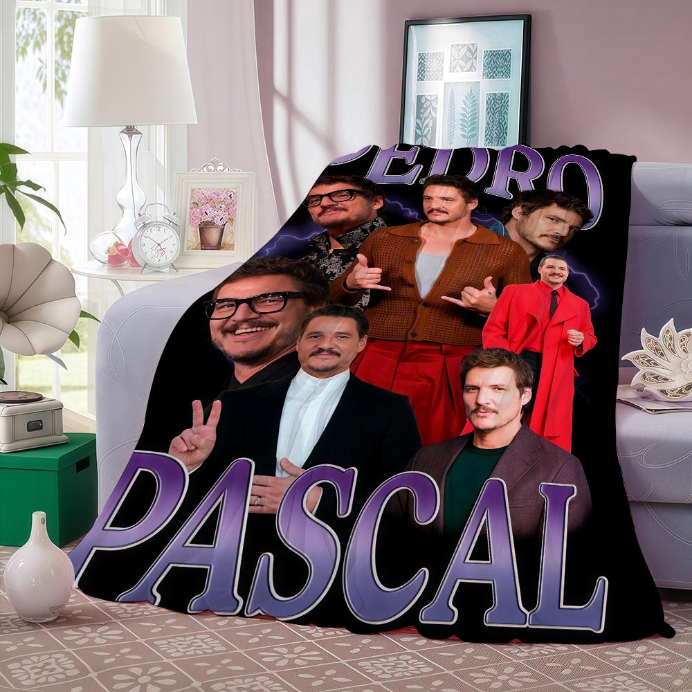 American Actor P Pedro Pascal Blanket For Sofa Office Bed Plane Travel Sleep Read Relax Camping Soft And Warm