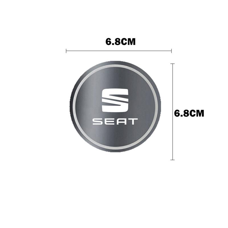 Car Luminous Water Cup Coaster Led Atmosphere Light Holder For Seat Leon Ibiza Alhambra Exeo Altea Arona Mii IBL Car Accessories Ik,098
