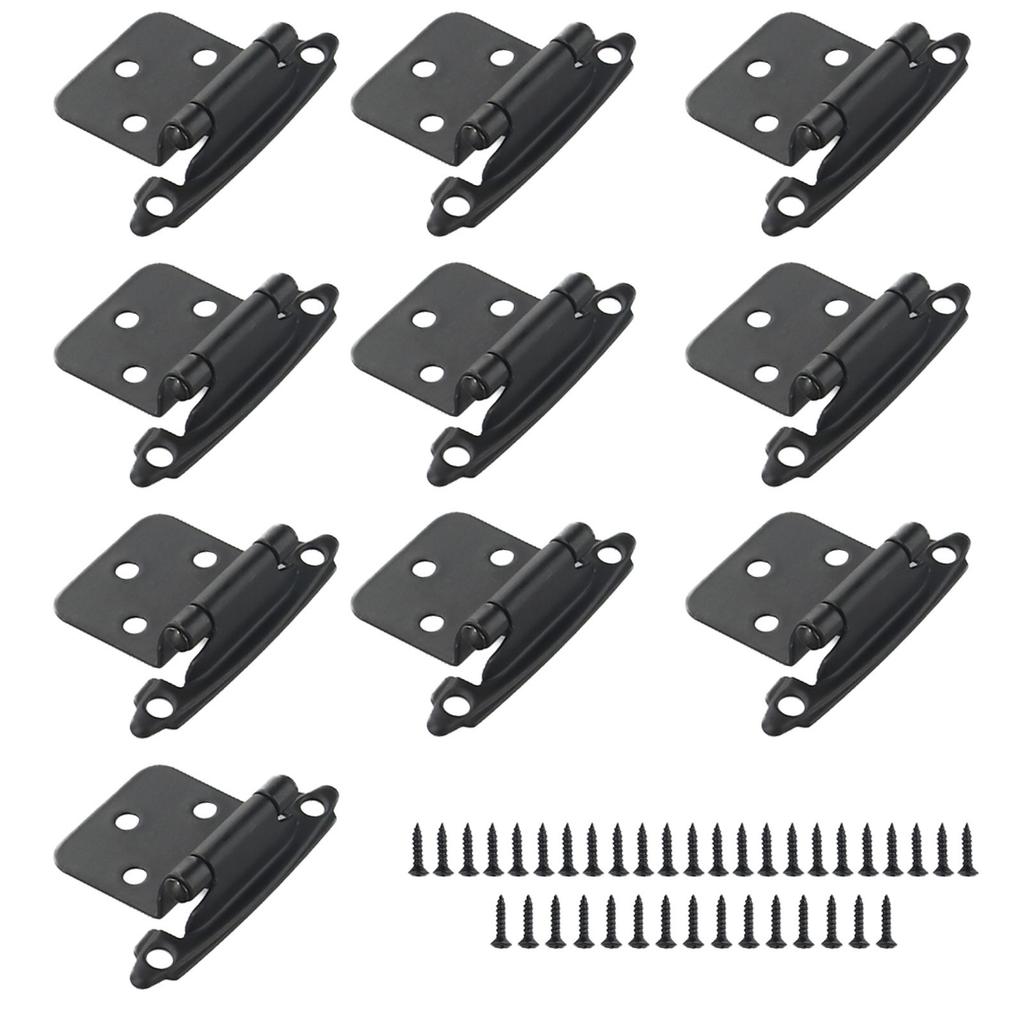 10pcs Cabinet Door Hinges Cold-rolled Steel Cupboard