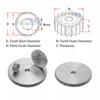 1Pcs 1 Mod Spur Gears 45# Steel Thickness: 10mm Transmission Gear For CNC 27/28/29/30/31/32/35/36/40/45/50/60 Teeth