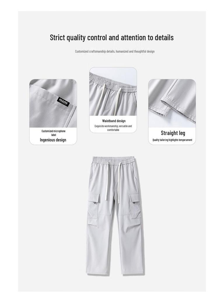 Mark Fairwhale Herren Trendige Cargohose mit geradem Bein