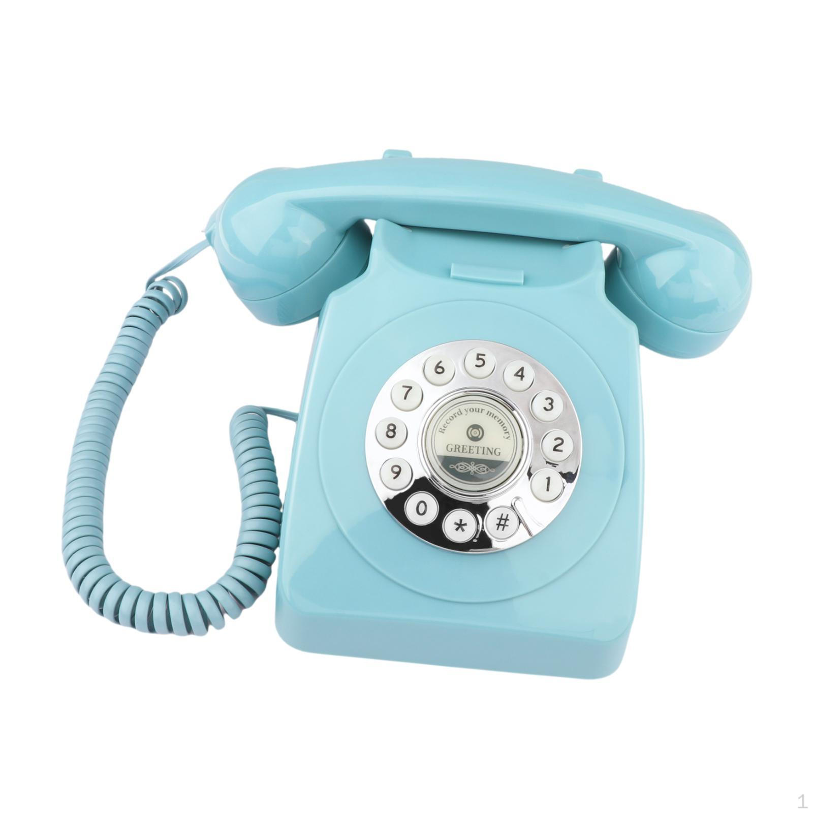 

Аудио гостевая книга Телефон Настольный телефон Оставить голосовое сообщение Декор Гостевая книга Старый синий