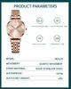 Wristwatch Gold Wrist Watch Waterproof Simple Analog Quartz Brand Stylish Casual Business Stainless Steel Watch Luxury Cute Gift for Girlfriend Rose