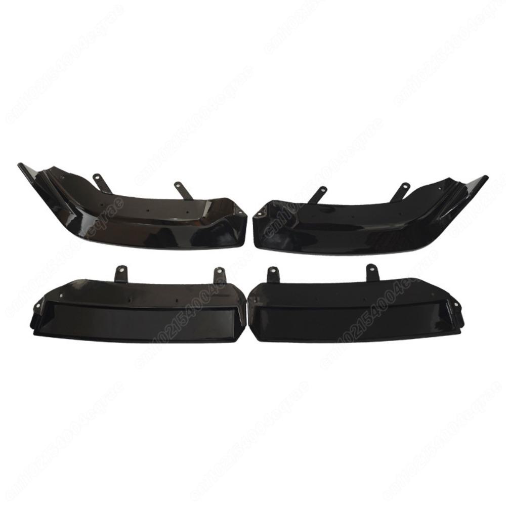 For BMW 5 Series G60 G61 i5 M60 2023 2024 M Performance Style 4PCS Front Lip Spoiler Car Exterior Upgrade Exterior Accessories