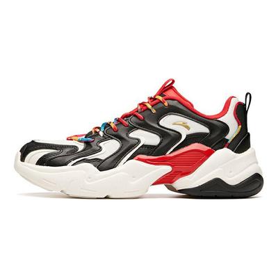 Full Cushioning Wear-Resistant Low-Top Dad Shoes Men Sneakers White Black Red 112018882-7