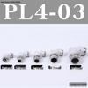 Pneumatic Tube Quick Connector: PL8-02, 4-M5, 6-01, 10-03, 12-04 Threaded Elbow