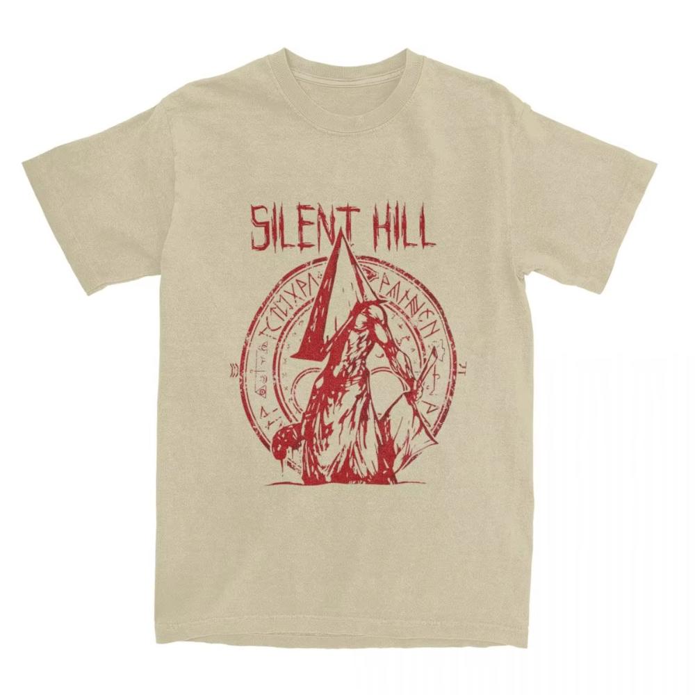 Funny Pyramid Head The Order Silent Hill Printed T Shirt Men's Women Pure Cotton Tees Shirt Classic Oversized Male Clothing