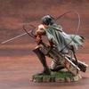 18CM Anime Figure Attack On Titan Levi Ackerman Fortitude Sword Detachable Model Toy PVC Special Edition Scene Bloody Battle