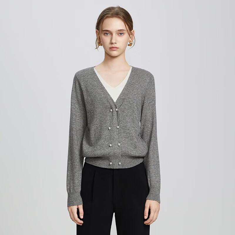 TaTu Women's Casual V-Neck Long Sleeve Knit Sweater