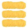 3 Skeins Chenille Yarn Soft Blanket Yarn Polyester Velvet Fancy Fluffy Yarn Knitting for Crochet Weaving Scarf, White