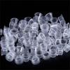 100pc S/M/L Plastic Disposable Microblading Tattoo Ink Cups Permanent Makeup Pigment Clear Holder Container Cap Tattoo Accessory