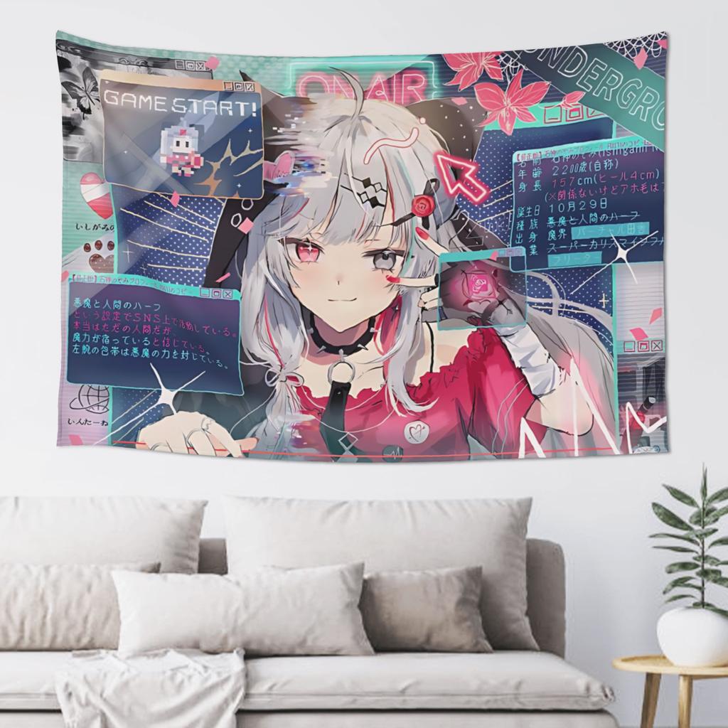 Cartoon Anime Theme Tapestry Room Decoration Home Decoration Tapestry Decor Accessories Cute Room Decor