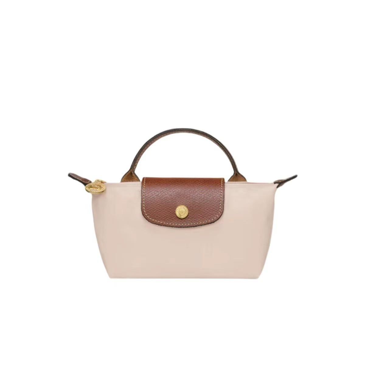 Schoolbag Toepasbaar op Longxiang minitas schouderband leer transformatie crossbody dumplingtas klein gratis ponsgat gesp hangtasband No Punching brown