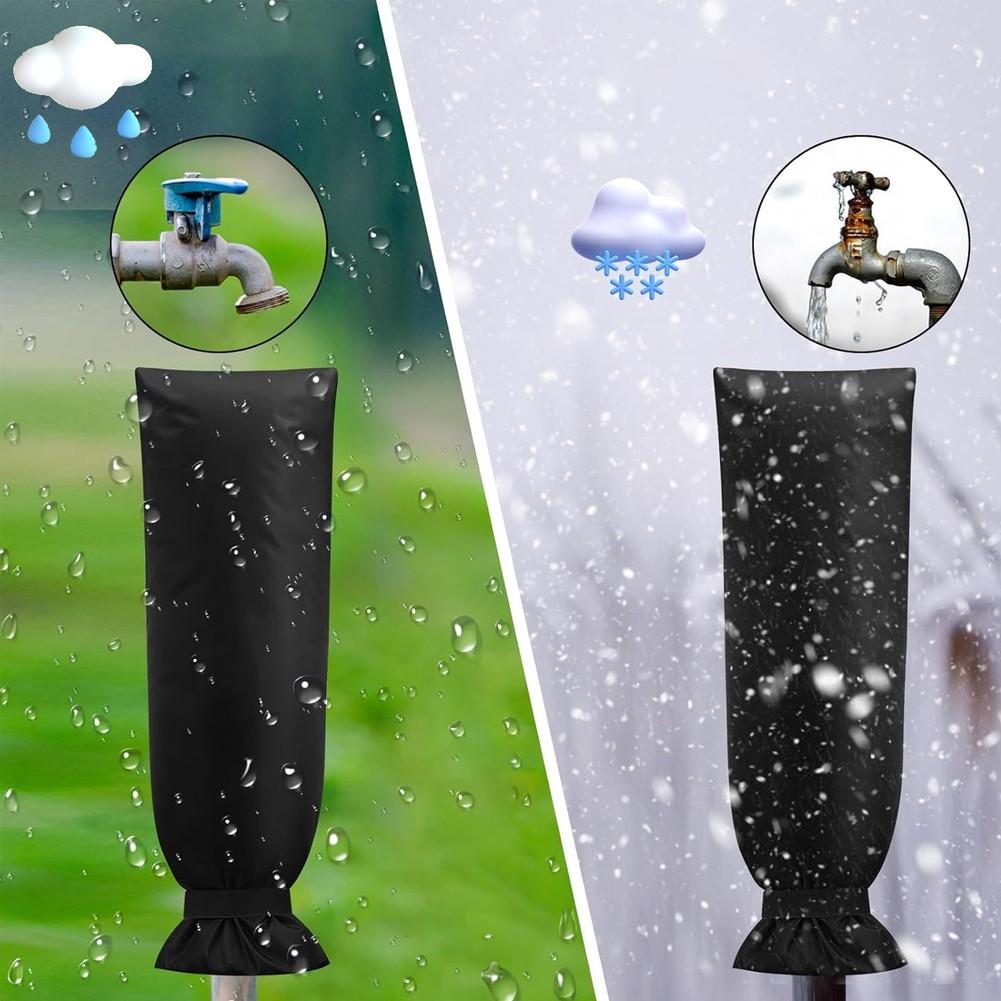 1PC Anti-freeze Cover 37*70cm Winter Outdoor Faucet Insulation Cover: Waterproof & Antifreeze Oxford Cloth Protection Covers