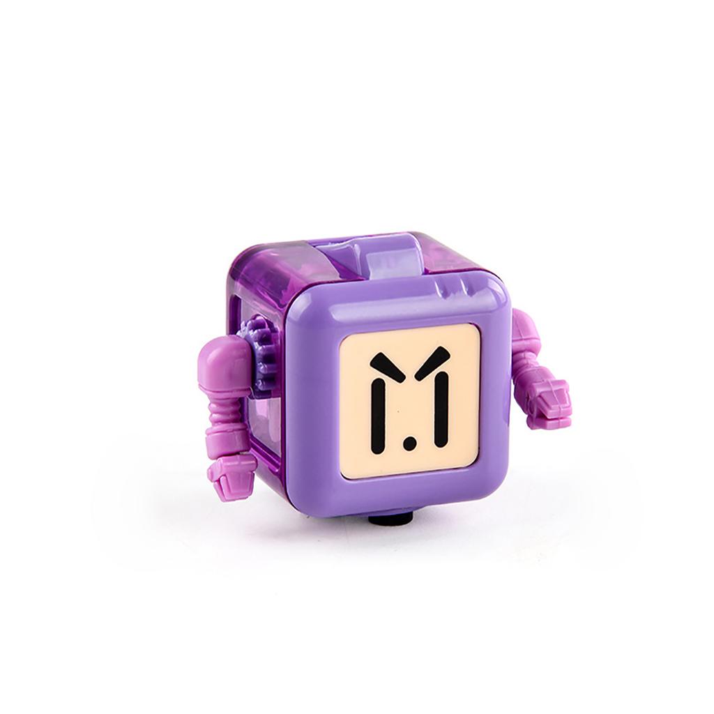 Funny Big Eyes Robot Cube Decompression Toys 6Sided Playable Sensory Toys Stress Relief Birthday Gifts For Children Adults