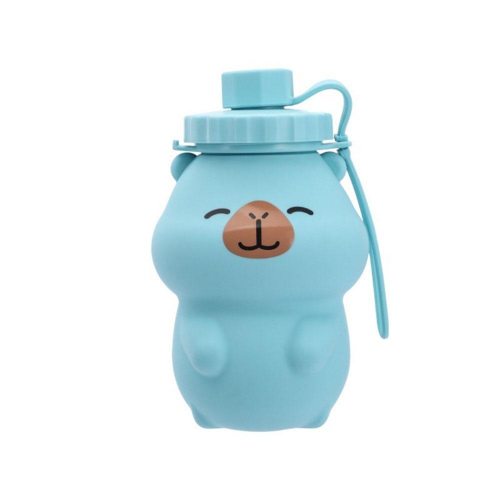 500ml Folding Silicone Water Cup Lightweight Foldable Drinking Cup Camping синий