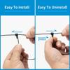 XINGO 100pcs Reusable Cable Ties, 7.6mm Wide X 450mm Long, Releaseable, Adjustable Nylon Cable Ties, Outdoor Durable, 22kg Tensile Strength, Plastic