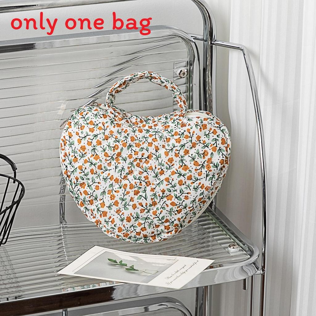 Floral Embroidery Cosmetic Bag With Large Capacity For Travel And Home Use