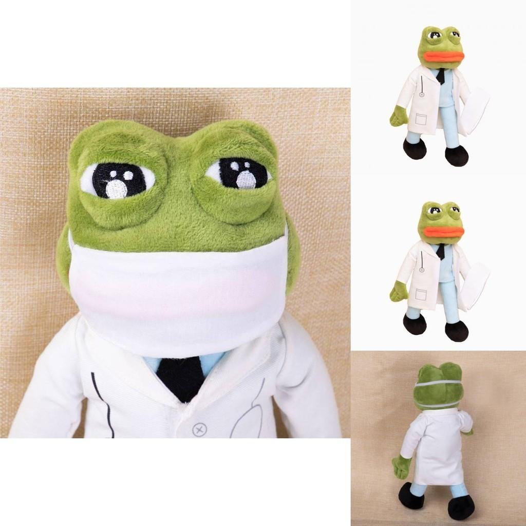 Sad Frog Pepe Plush Toy Cute Doctor Shaped Stuffed Animal