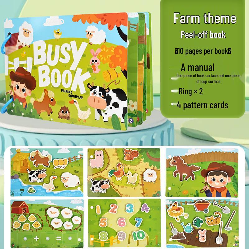 

Early Learning Tear-and-Paste Quiet Book: Educational Busy Book for Cognitive Development