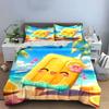 Summer Beach Popsicle Set Multiple Sizes Kid'S And Adults' Bedroom Exquisite 3Pc Bedding Set, Gift