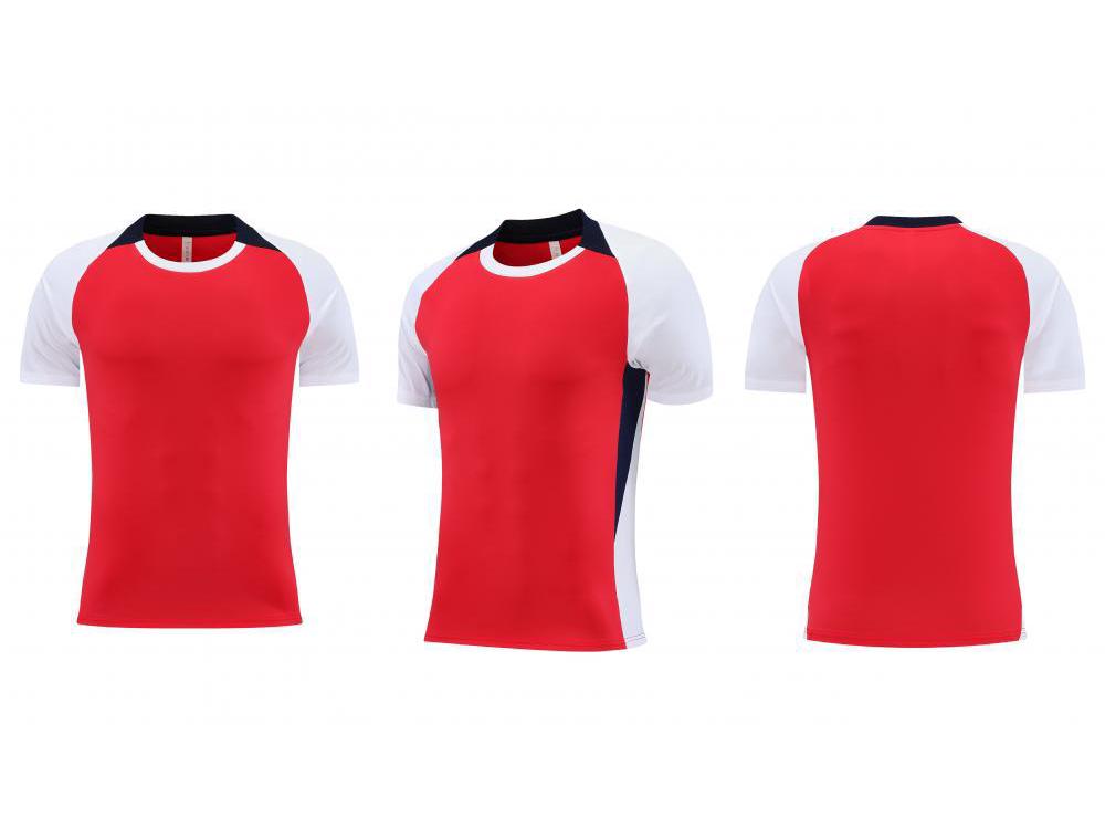 Custom Quick-Dry Polyester Football Jersey Short Sleeve Team Kit with Logo
