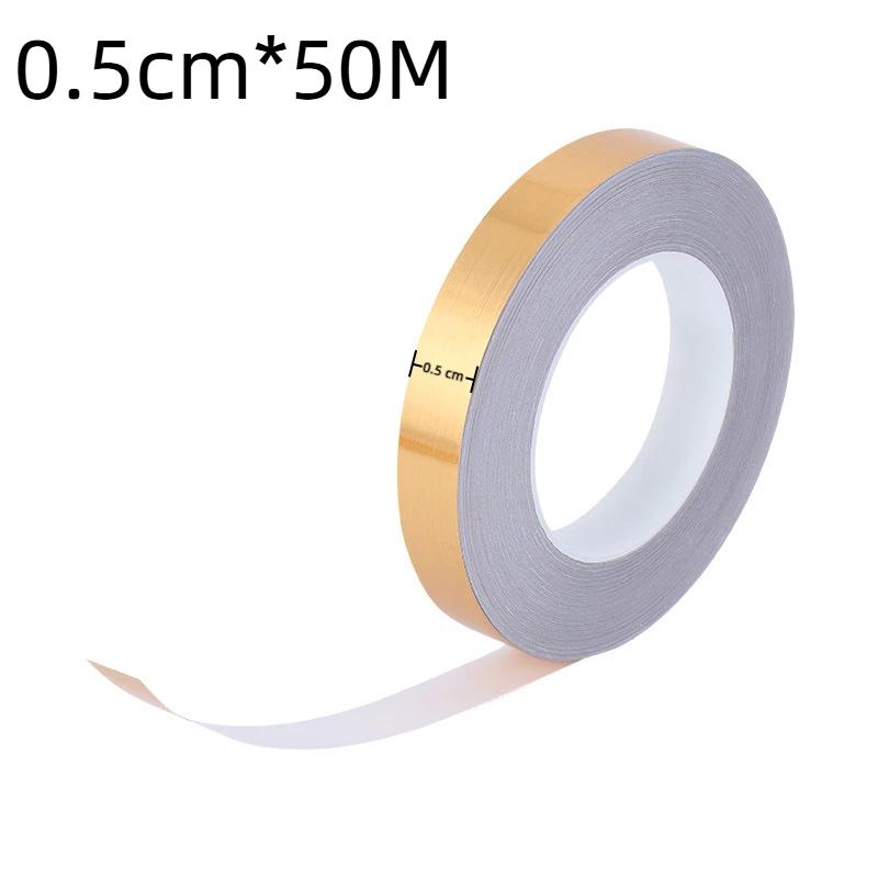 Gold Self-Adhesive Floor Tile Sealing Strip Waterproof Wall Gap Tape Anti-Mold for Kitchen Sink Edge Sealing