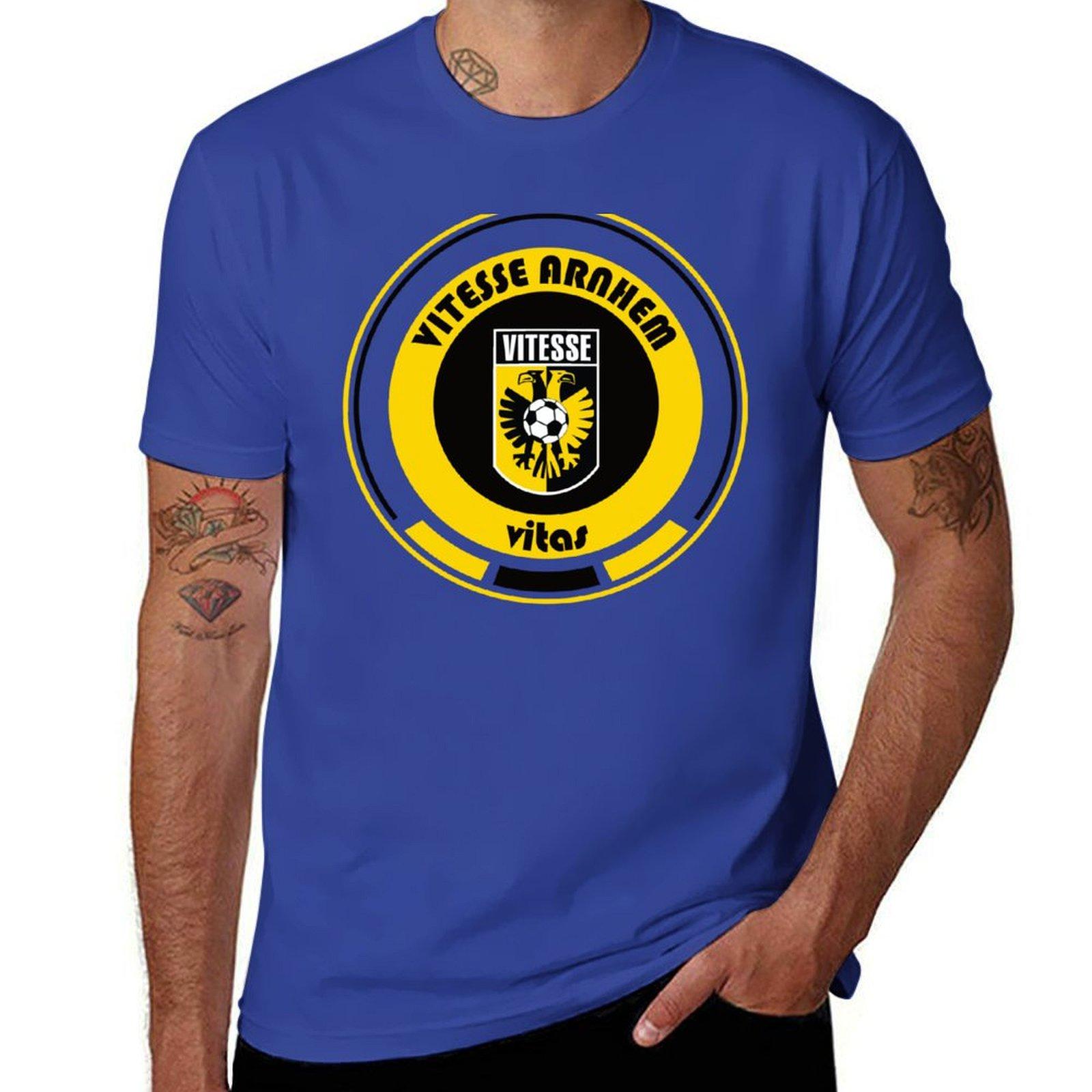 BenberFashion Eredivisie Team Vitesse Arnhem T-shirt grappig sneldrogend grote maten Korte mouw T-shirt heren M