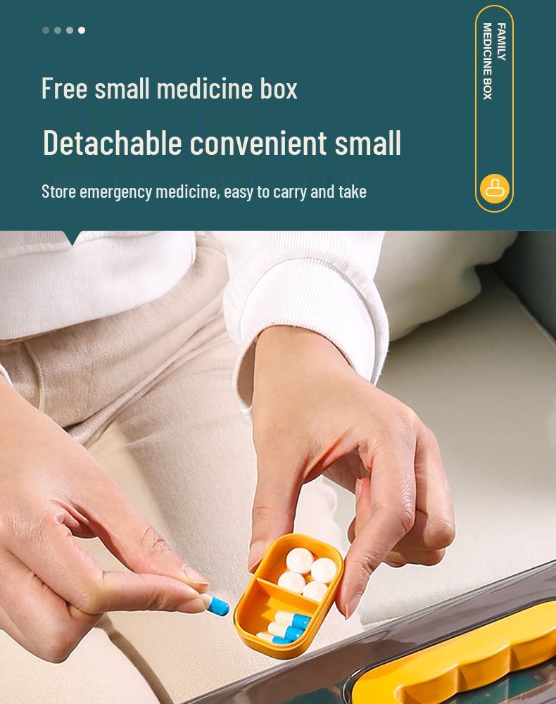Family-Size Large Capacity First Aid and Medicine Storage Box
