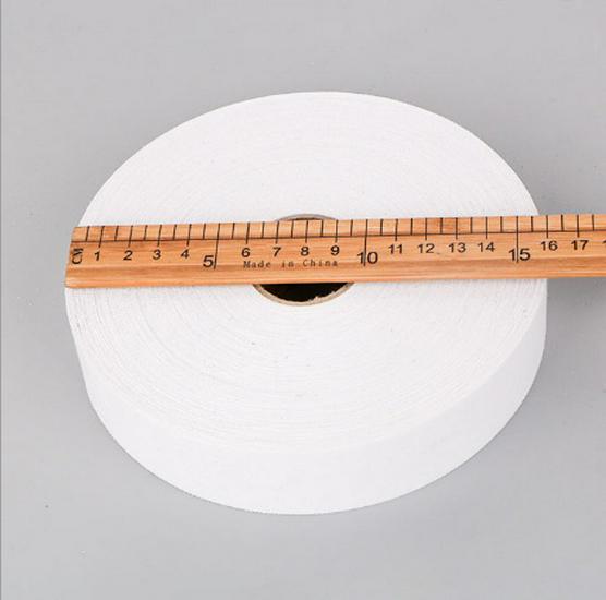 Thin Black & White Fusible Non-Woven Interlining - Single-Sided Adhesive for Clothing Accessories