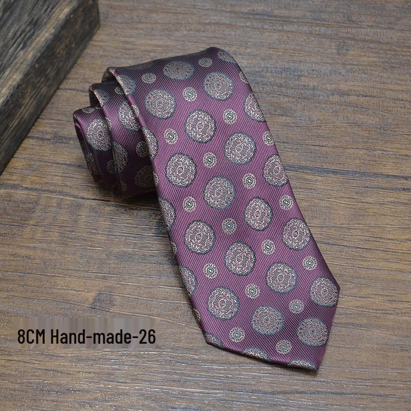 Men's Elegant Floral Pattern Tie: Fashionable Wedding & Banquet Accessory