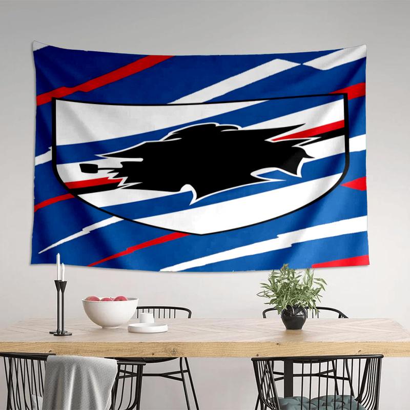 Sam-pdoria Team Emblem Printed Tapestry, Fabric Tapestry Wall Hanging Decoration for Bedroom, Living Room, Dorm Room Home Party Fan Gifts