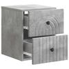 Wall Mounted Nightstand Concrete Grey 33 x 34.5 x 40 cm