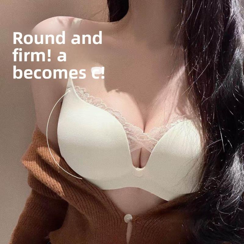 Girl Spring and Summer Pure Desire Sexy No Trace Comfortable No Underwire Small Chest Gather Adjust Type Underwear