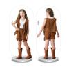 Children's Ethnic Hippie Suede Tassel Vest Set