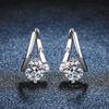 Geometric Irregular Moissanite Stud Earrings Sterling Hypoallergenic Fashion Jewelry Women Winter