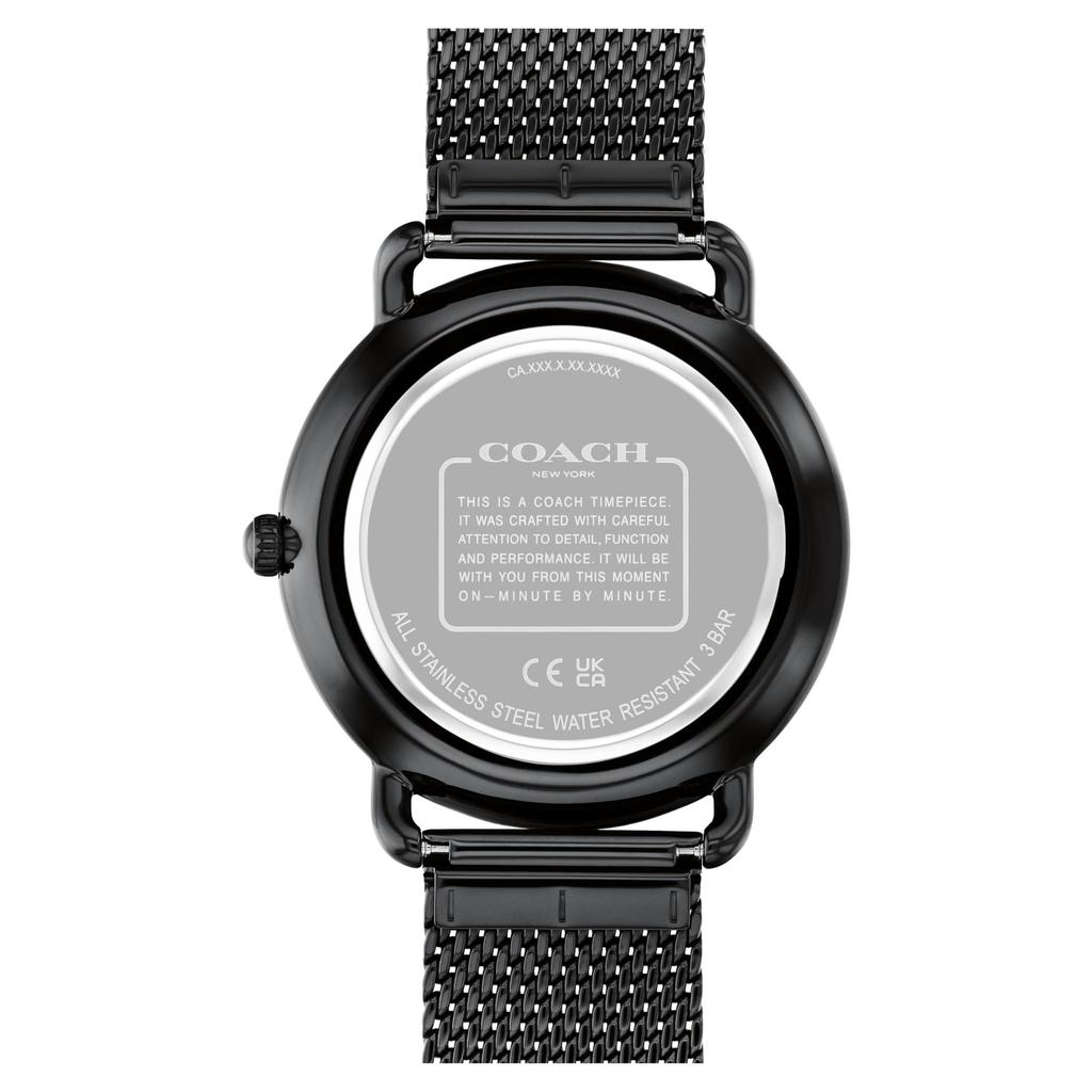 Coach ELLIOT 14602720 Black Men's Watch,