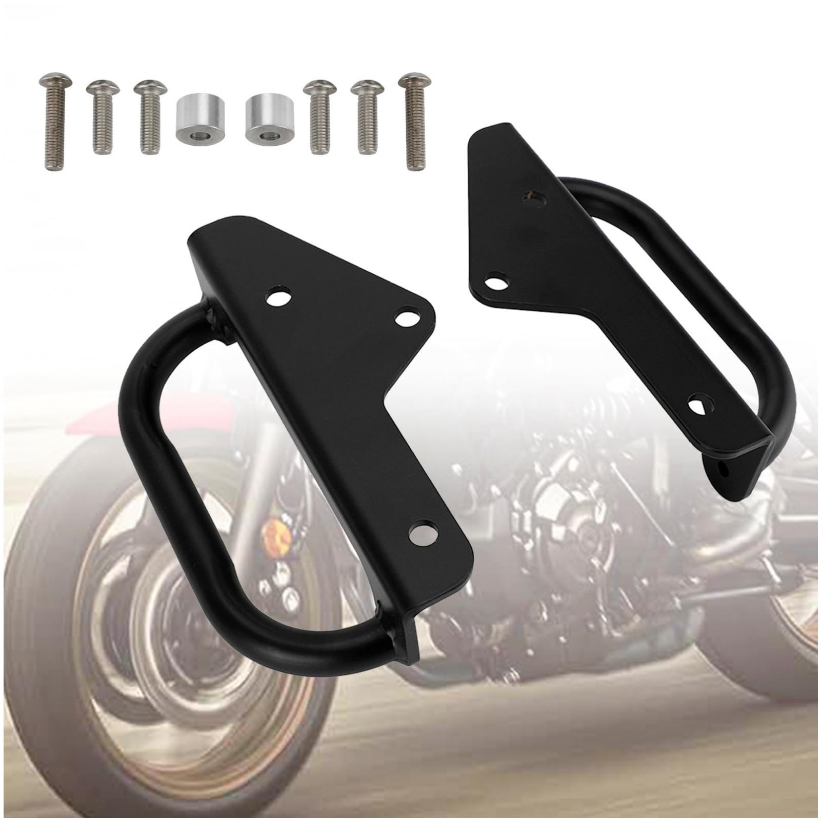 

Bruce Shark XSR900 Поручень Задний поручень для Yamaha XSR900 Тандем Тандемный поручень Подвешивание предметов Крюк для багажа Поручень для заднего пассажира Комплект направляющих для заднего сиденья чёрный