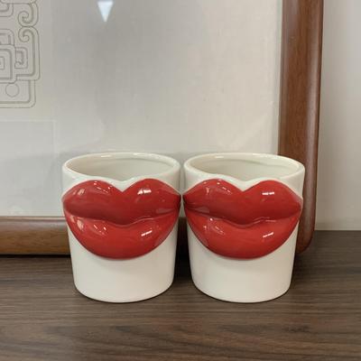 Creative Funny Sexy Lips Ceramic Mug - Perfect for Couples, Besties, Office, or Home Coffee.