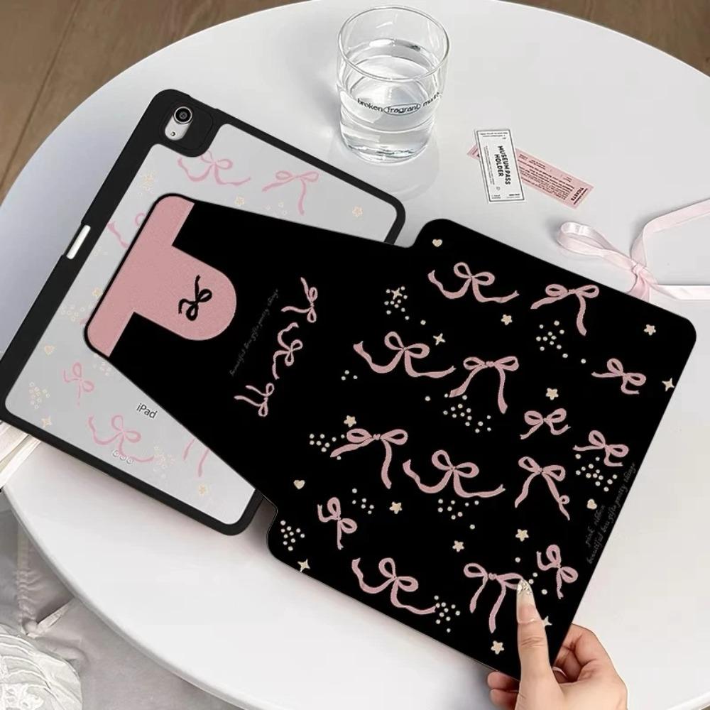 360 Degree Rotation Smart Cover for Samsung Tab S7 S8 S9 11 Plus S10 S9 12.4 Inch Pencil Case for Tab A9 8.7" Plus 11" Bow