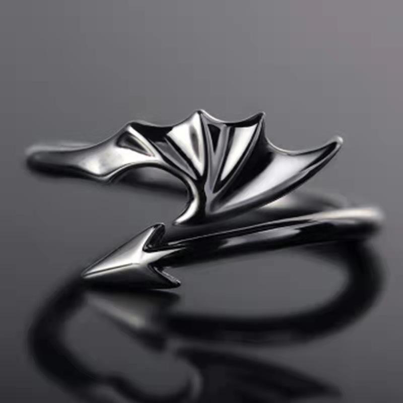 Adjustable Unisex Couple Ring - Kiss of Sighs Bridge Pinky Ring Adjustable