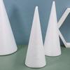 2pcs Craft Cone Shaped Foam Projects Supplies Christmas Tree Decorations Party Holiday Diy Foam Cones Decoration Centerpiece